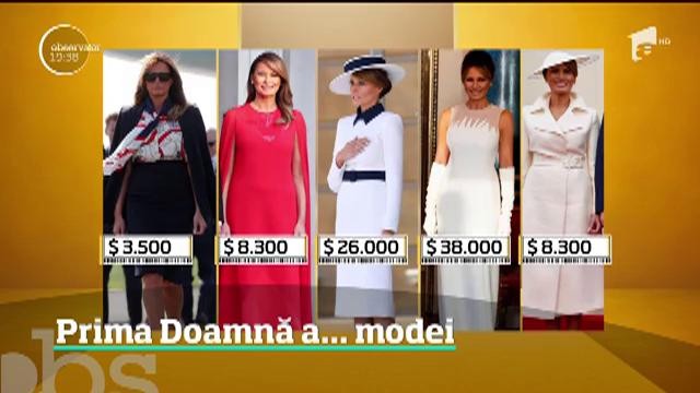 Prima Doamnă a Americii a transformat vizita de stat &icirc;n Marea Britanie &icirc;ntr-un maraton al modei. C&acirc;t a cheltuit Melania Trump pe hainele de lux