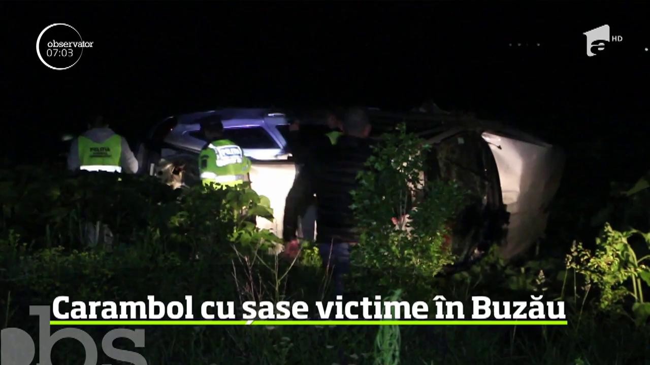 Un carambol cu şase victime, printre care şi o adolescentă, s-a produs &icirc;n Buzău