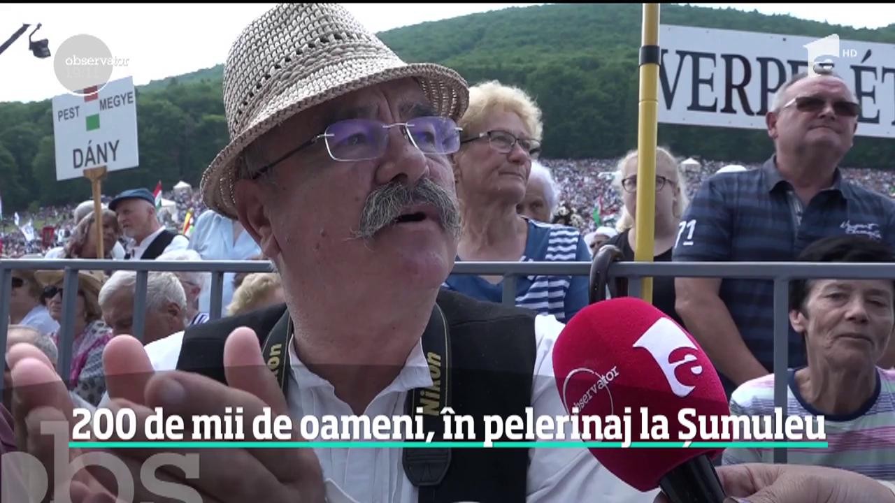 200 de mii de credincioși, &icirc;n pelerinaj la Şumuleu Ciuc. Mulţimea a umplut dealurile sfinte