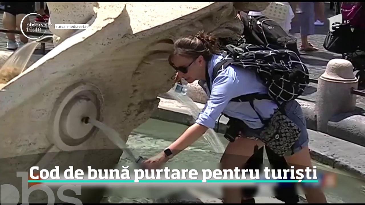 Cod de bună purtare pentru turiștii care vizitează Roma. Ce nu mai este permis &icirc;n zona monumentelor istorice