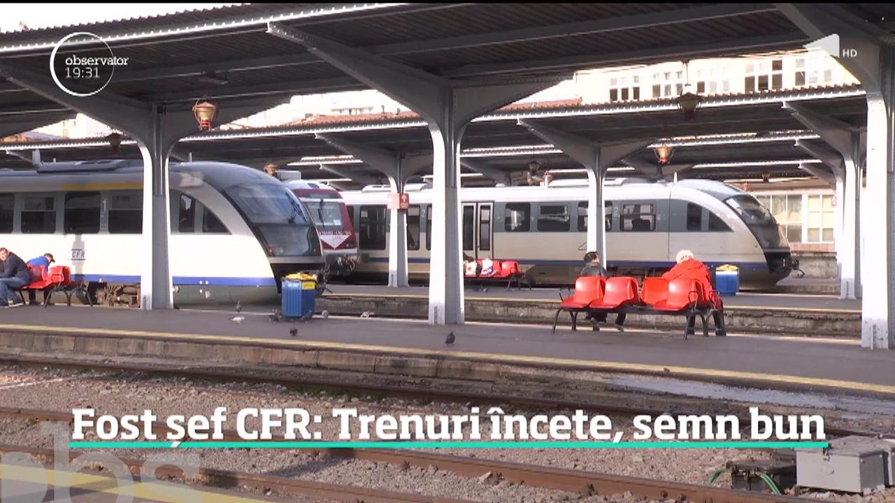 Fost șef CFR: Trenuri &icirc;ncete, semn bun! Calitatea infrastructurii feroviare din Rom&acirc;nia ne-a dus pe locul 26 &icirc;n Uniunea Europeană