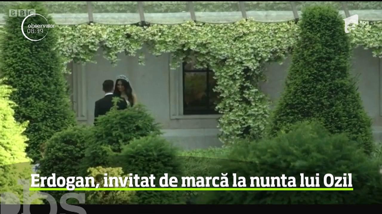 Erdogan, invitat de marcă la nunta fotbalistului Mesut Ozil