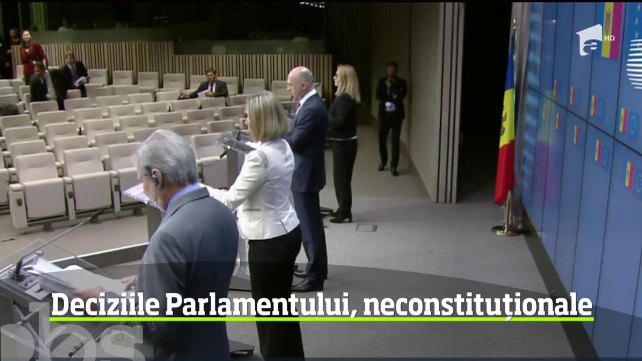 Criză politică fără precedent &icirc;n Republica Molodva. Deciziile Parlamentului, neconstituționale, conform Curţii Constituţionale