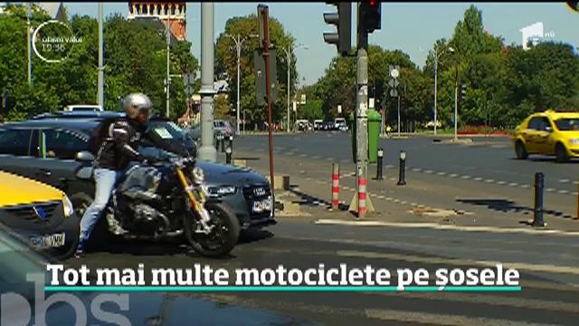 Tot mai multe motociclete pe șoselele din Rom&acirc;nia