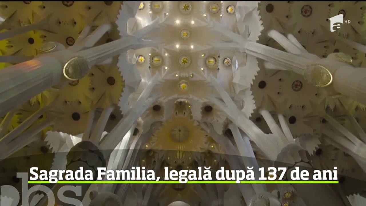 Catedrala Sagrada Familia a primit autorizaţia de construcţie la 137 de ani de la &icirc;nceperea lucrărilor