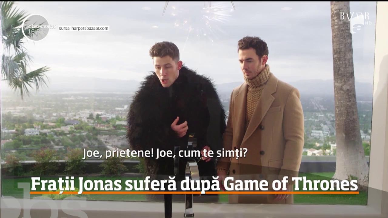 Frații Jonas suferă după &icirc;ncheierea seriei Game of Thrones