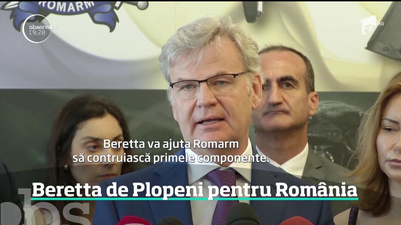 Militarii şi poliţiştii rom&acirc;ni ar putea primi arme de asalt şi pistoale Beretta