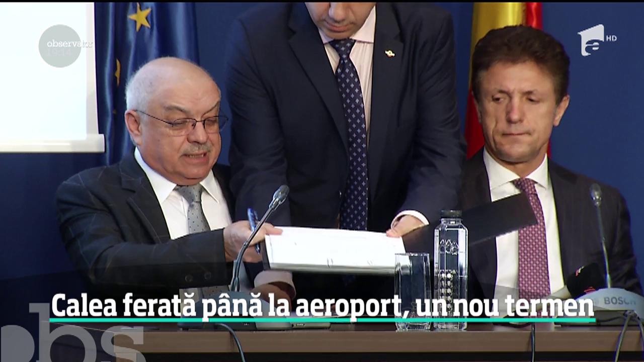 Calea ferată care va lega Gara de Nord direct de Aerorportul din Otopeni ar trebui să fie gata &icirc;n mai anul viitor