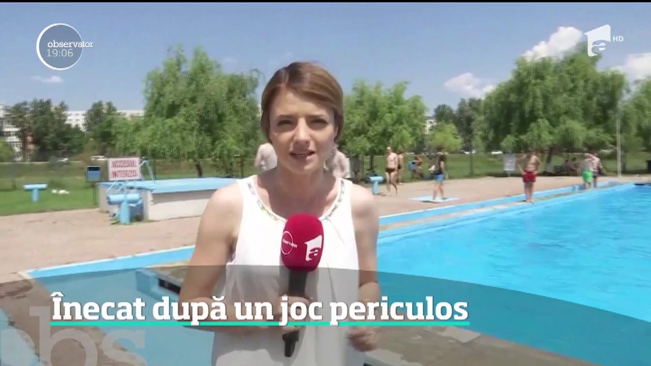 Student din Iași &icirc;necat la ştrand, sub ochii prietenilor, după un joc periculos
