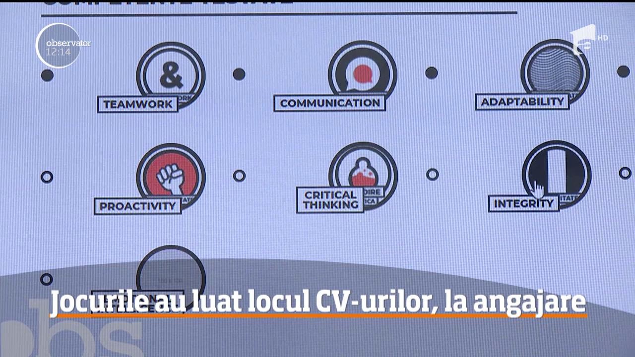 Jocurie au luat locul CV-urilor, la angajare