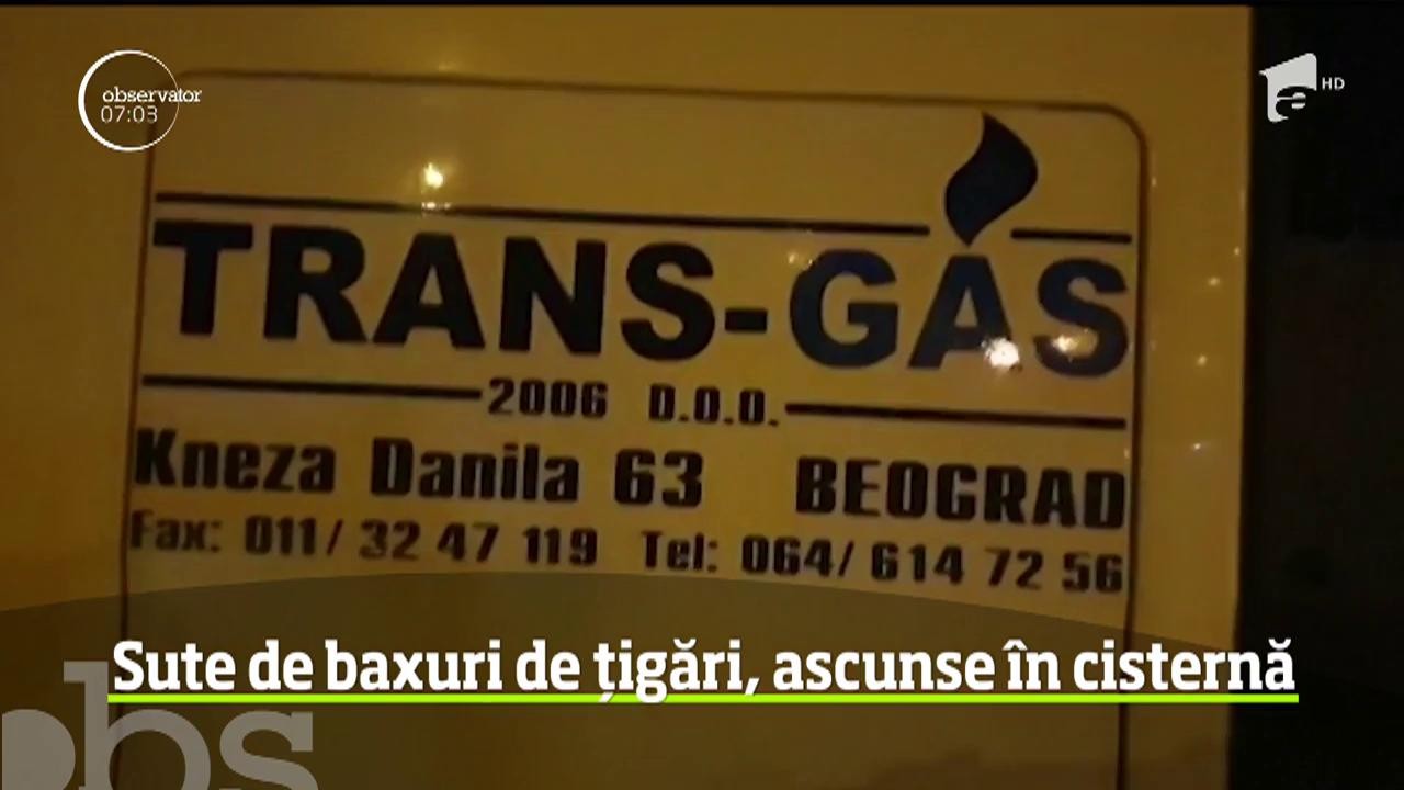 Captură de proporţii &icirc;n Timişoara. Sute de baxuri de țigări, ascunse &icirc;n cisternă