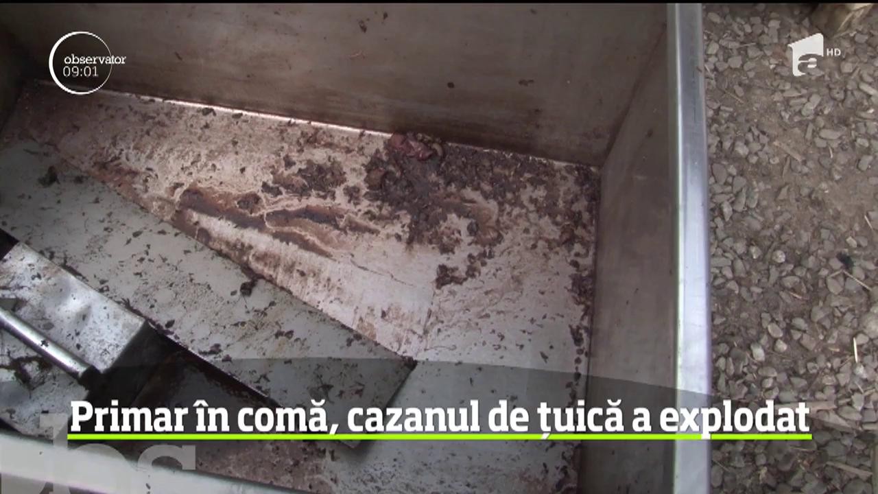 Primarul comunei Corni, Botoşani, &icirc;n comă la spital, după ce cazanul de ţuică i-a explodat &icirc;n faţă