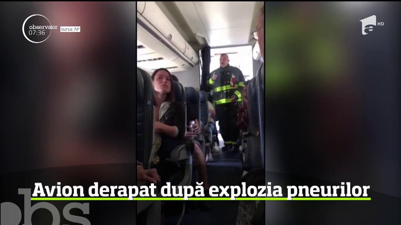 Incident pe aeroport, l&acirc;ngă New York. Un avion cu 166 de pasageri a derapat şi a ieşit de pe pistă