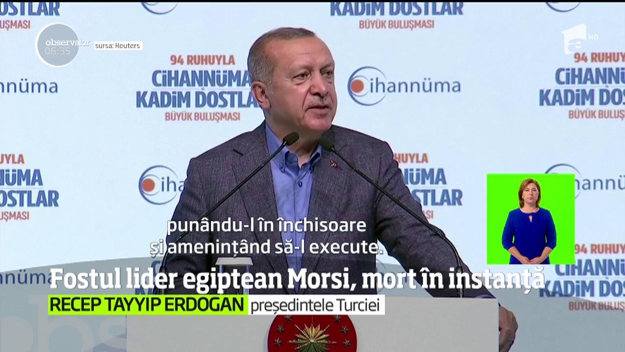 Primul preşedinte ales democratic &icirc;n istoria modernă a Egiptului a murit &icirc;n sala de judecată
