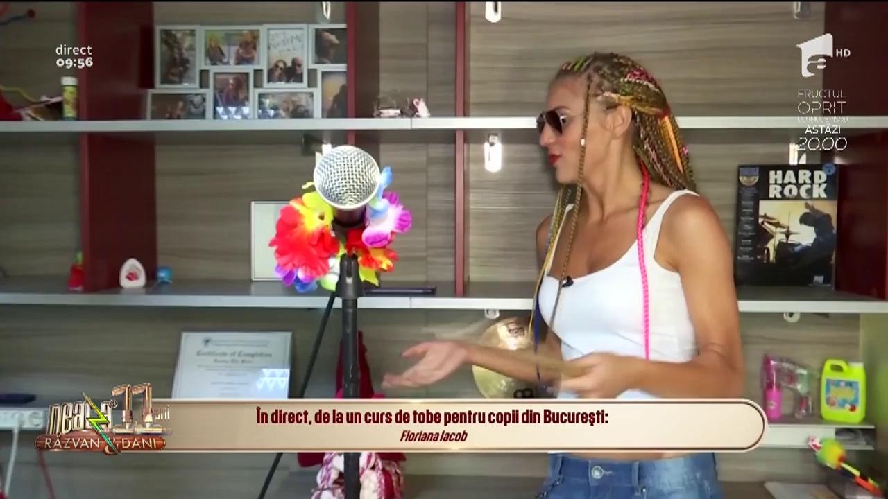 Neatza cu Răzvan și Dani. Activități pentru copii &icirc;n vacanța de vară. Cursurile de tobe &icirc;i ajută pe cei mici să-și exprime energia &icirc;ntr-un mod creativ