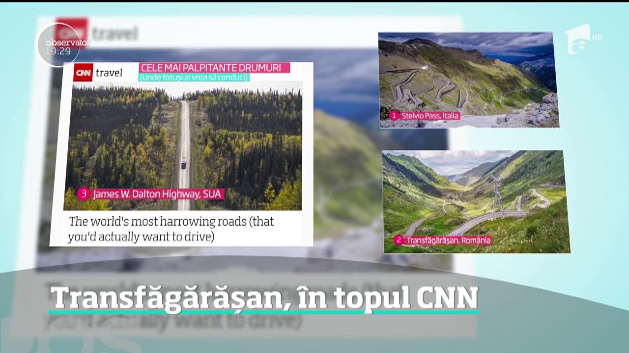 "Drumul spre cer". Transfăgărăşanul,  în topul CNN al celor mai frumoase şosele ale lumii
