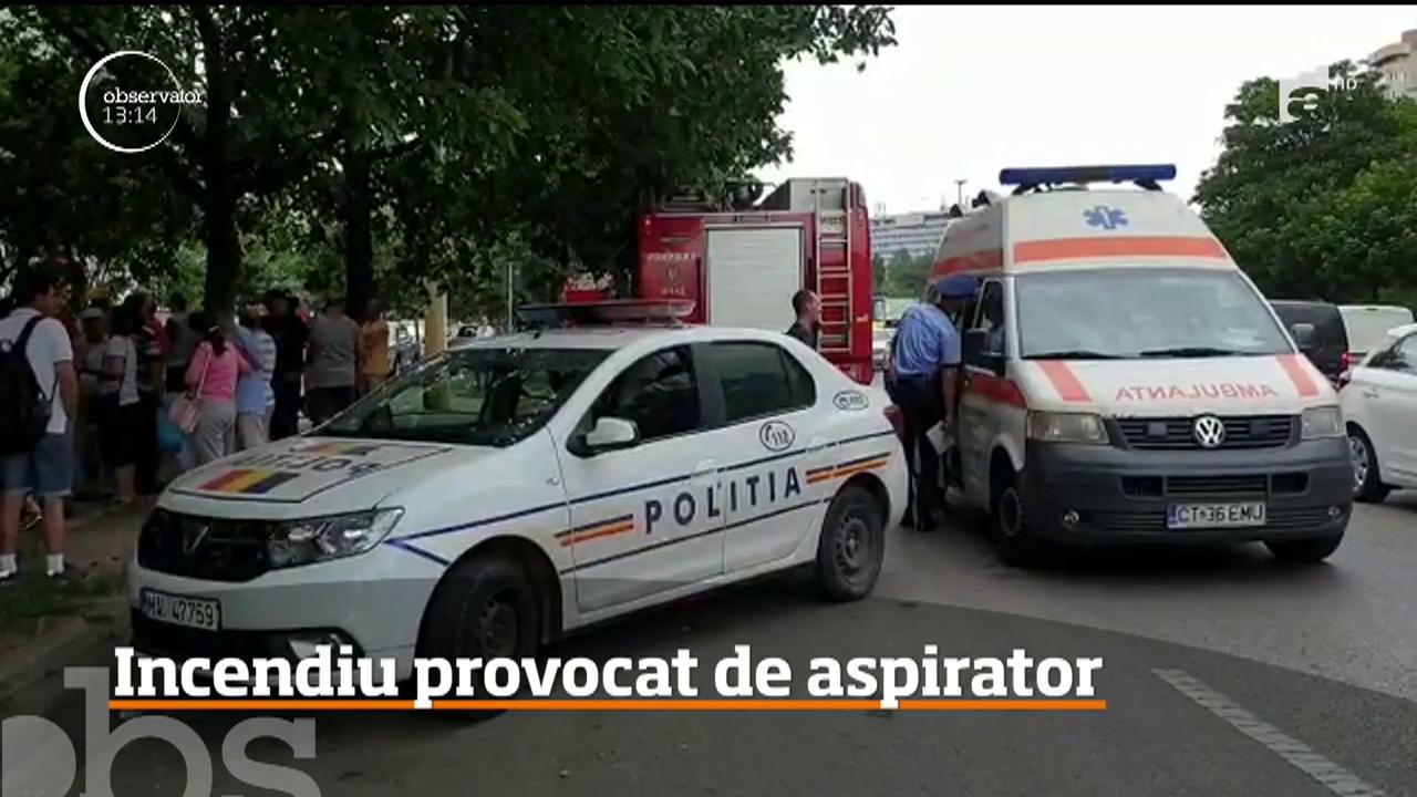Incendiu provocat de aspirator &icirc;n Constanța