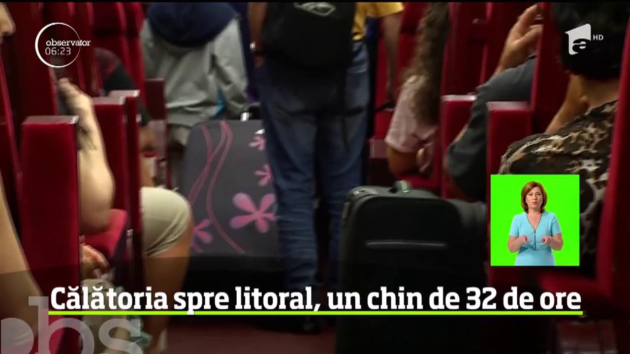 După 32 de ore şi jumătate de ţară străbătută, trenul groazei a ajuns la Mangalia