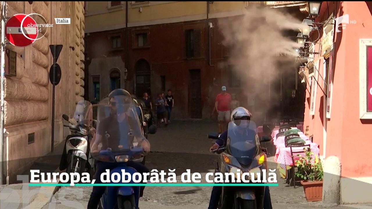 Europa, dobor&acirc;tă de caniculă