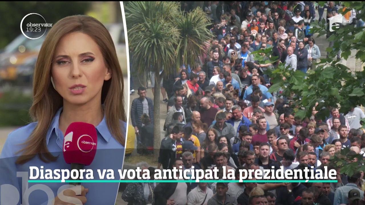 Diaspora va vota anticipat la prezidențiale