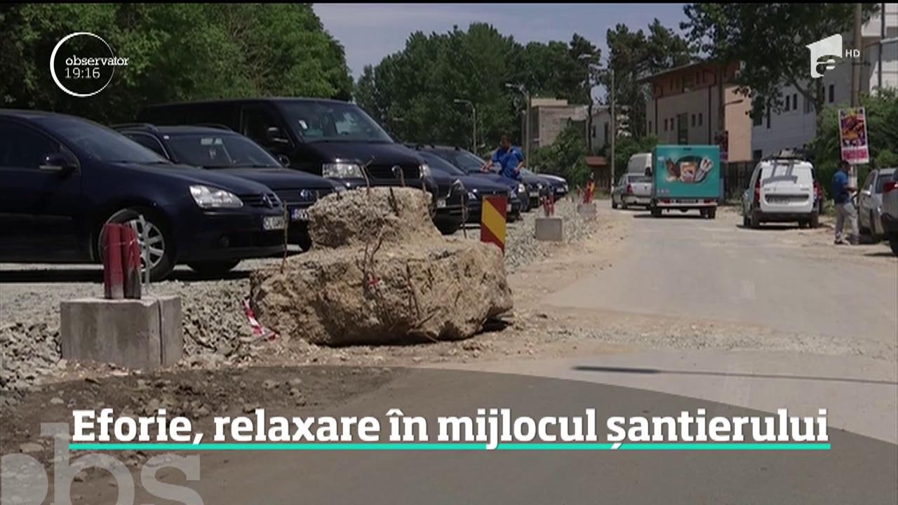 Relaxare &icirc;n mijlocul șantierului, &icirc;n Eforie Nord, una dintre cele mai căutate stațiuni