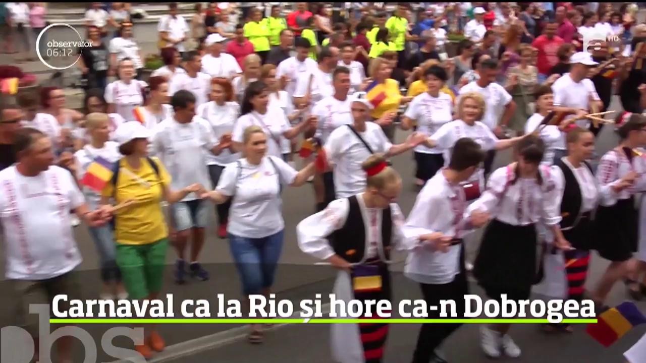 Dunărea, sărbătorită pe ritmuri ca &icirc;n Brazilia, dar şi &icirc;n paşi de dans, ca-n Dobrogea
