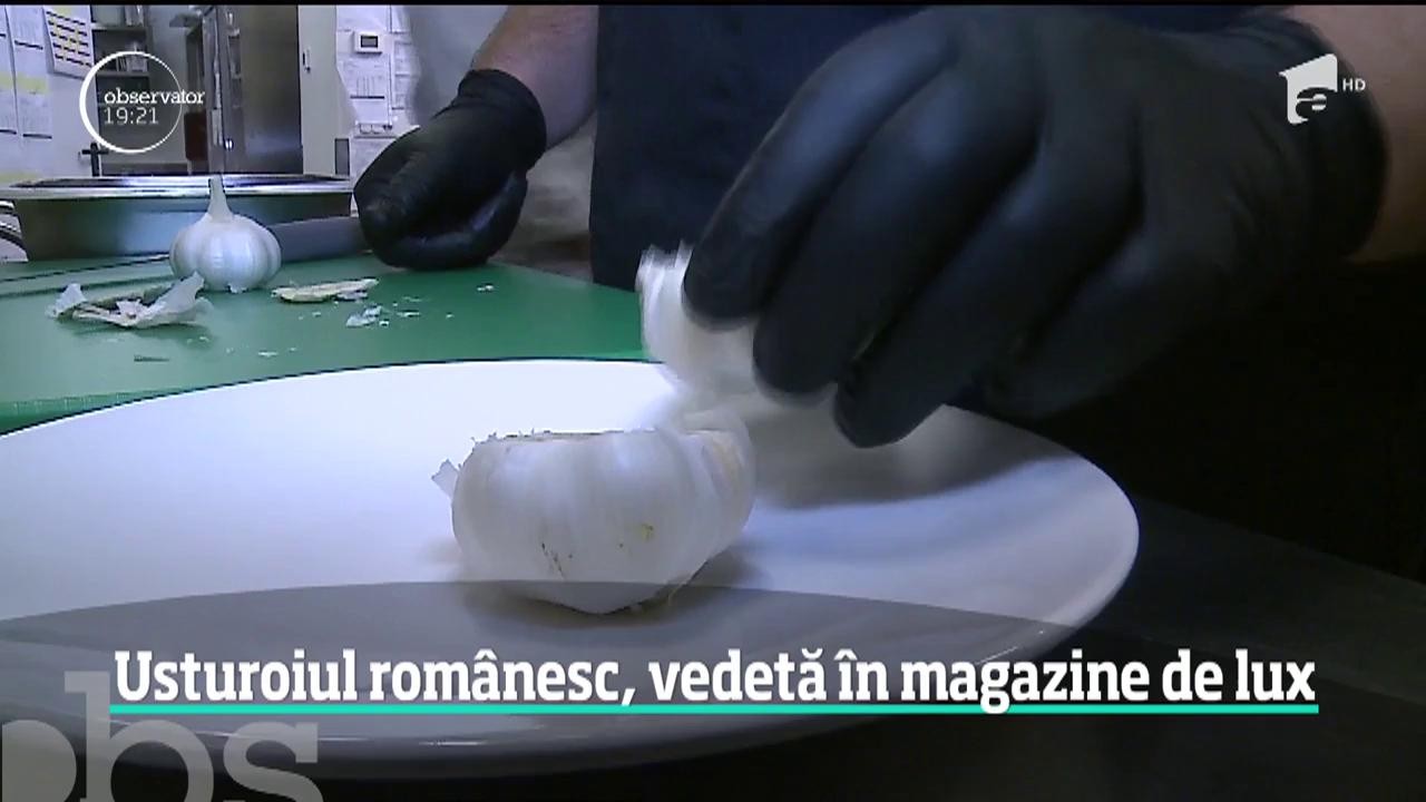 Usturoiul rom&acirc;nesc, vedetă &icirc;n magazine de lux