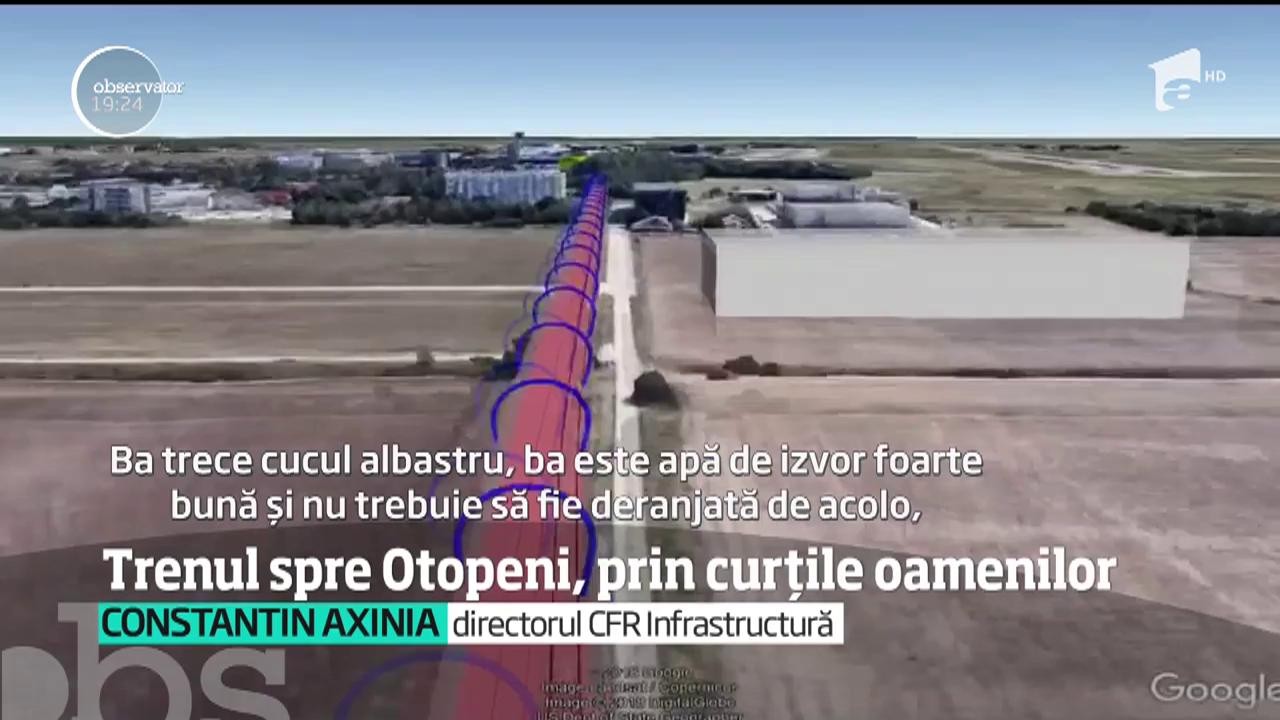 Nici nu au &icirc;nceput lucrările pentru tronsonul de cale ferată care va ajunge p&acirc;nă la Aeroportul Otopeni, că a &icirc;nceput scandalul. Potrivit proiectului, trenurile vor trece prin curţile oamenilor