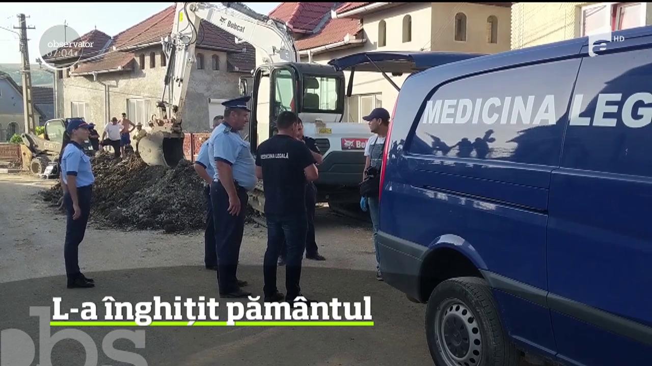 Este anchetă a inspectorilor de muncă din Bistriţa Năsăud după ce un bărbat şi-a pierdut viaţa &icirc;n timp ce lucra la amenajarea conductelor de canalizare
