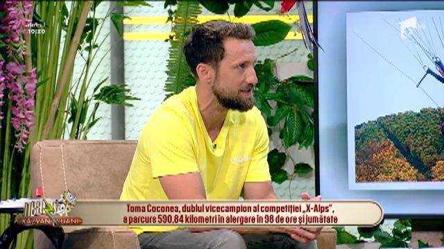 Neatza cu Răzvan și Dani. Toma Coconea, pentru a noua oară la competiția X-Alps: Am zburat cu parapanta la peste 6.000 de metri altitudine