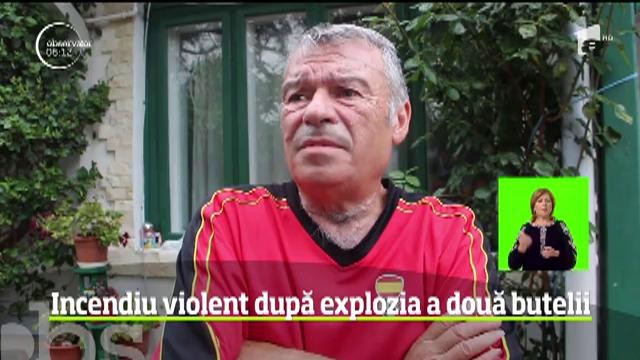 Incendiu violent &icirc;n localitatea Sărata Monteoru din Buzău. Explozia a două butelii a creat pagube uriaşe &icirc;n trei gospodării