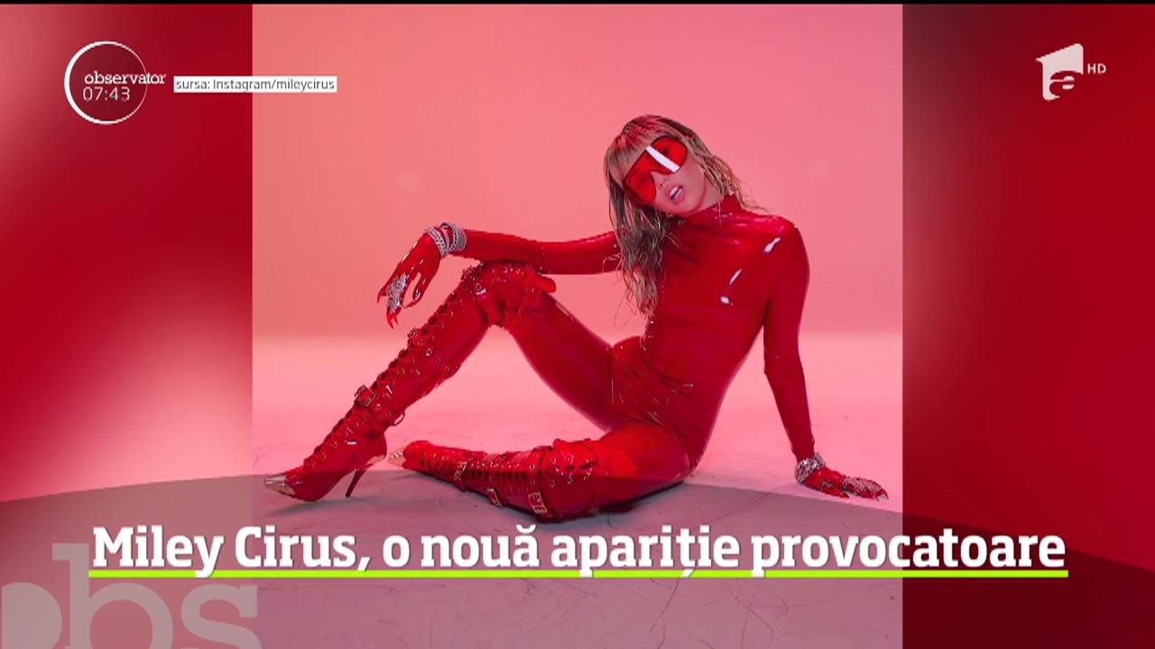 Miley Cyrus, o nouă apariție provocatoare