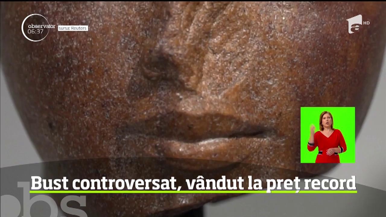 Un bust al faraonului Tutankhamon, despre care Egiptul susţine că ar fi furat, a fost v&acirc;ndut la licitaţie