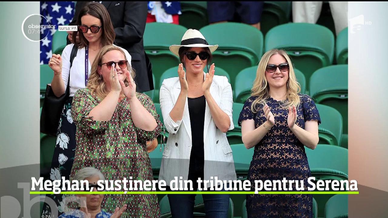 Meghan Markle, susținere din tribune pentru Serena Willams