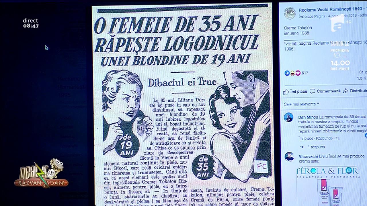 Smiley News - Neatza cu Răzvan și Dani. Cum arăta o reclamă &icirc;n anul 1935