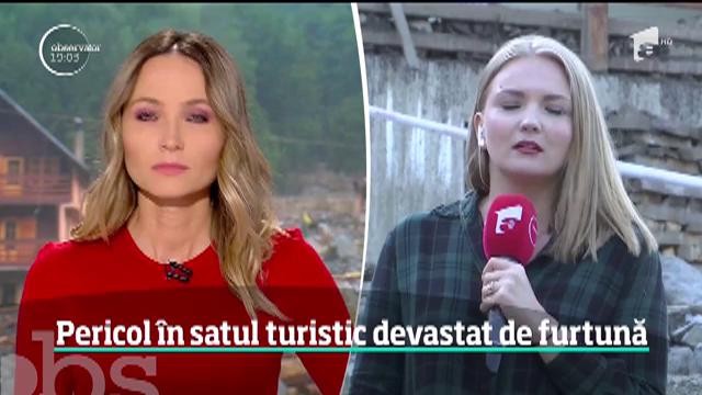 O rupere de nori a lăsat &icirc;n urmă imagini apocaliptice la Rucăr! Bucăţi imense de piatră s-au rostogolit peste sat şi au distrus mai multe case
