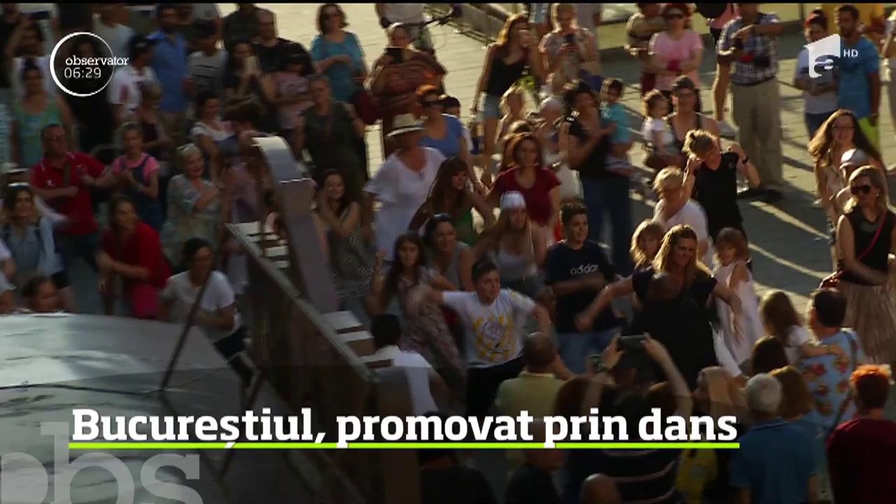 Zeci de persoane s-au alăturat unui flashmob inedit &icirc;n Capitală