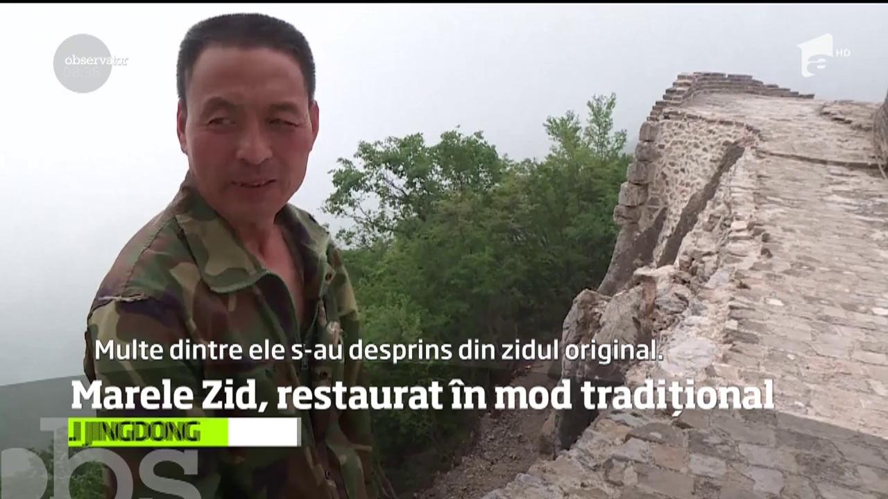 Marelui Zid Chinezesc, restaurat &icirc;n mod tradiţional