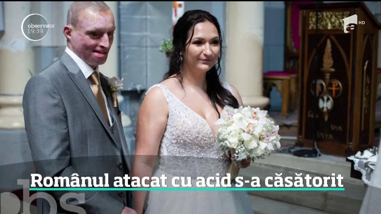 Daniel Rotariu, rom&acirc;nul din Marea Britanie atacat cu acid de fosta iubită, s-a căsătorit cu infirmiera care l-a &icirc;ngrijit după teribilul atac