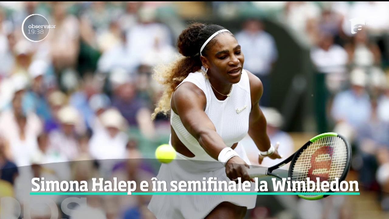 Simona Halep s-a calificat &icirc;n semifinalele turneului de la Wimbledon