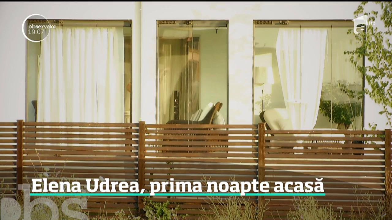 Elena Udrea a petrecut prima noapte acasă