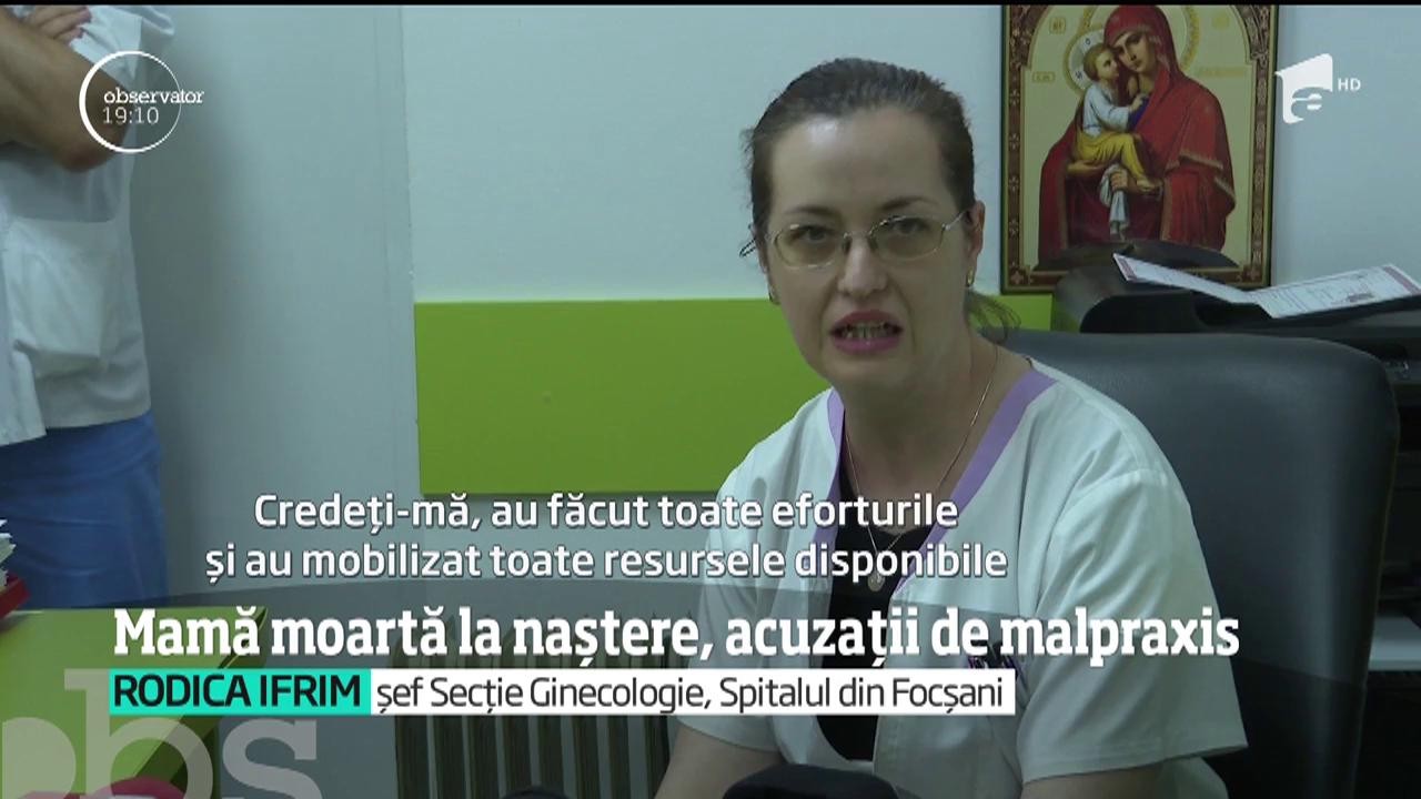 Mamă moartă la naștere &icirc;n Spitalul de Urgenţă din Focşani, acuzații de malpraxis