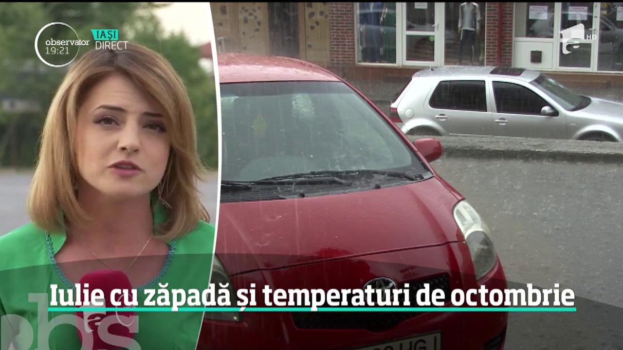 Iulie cu zăpadă și temperaturi de octombrie. &Icirc;n următoarele zile temperaturile vor cobor&icirc; cu aproape 15 grade &icirc;n toată ţara