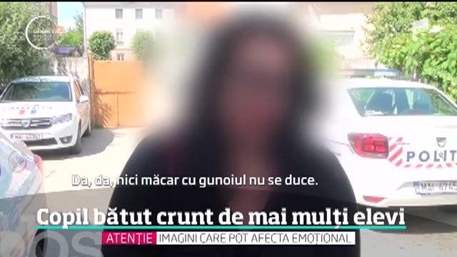 Copil bătut crunt de mai mulți elevi pe o stradă din Cugir. Mama victimei a depus pl&acirc;ngere la Poliţie