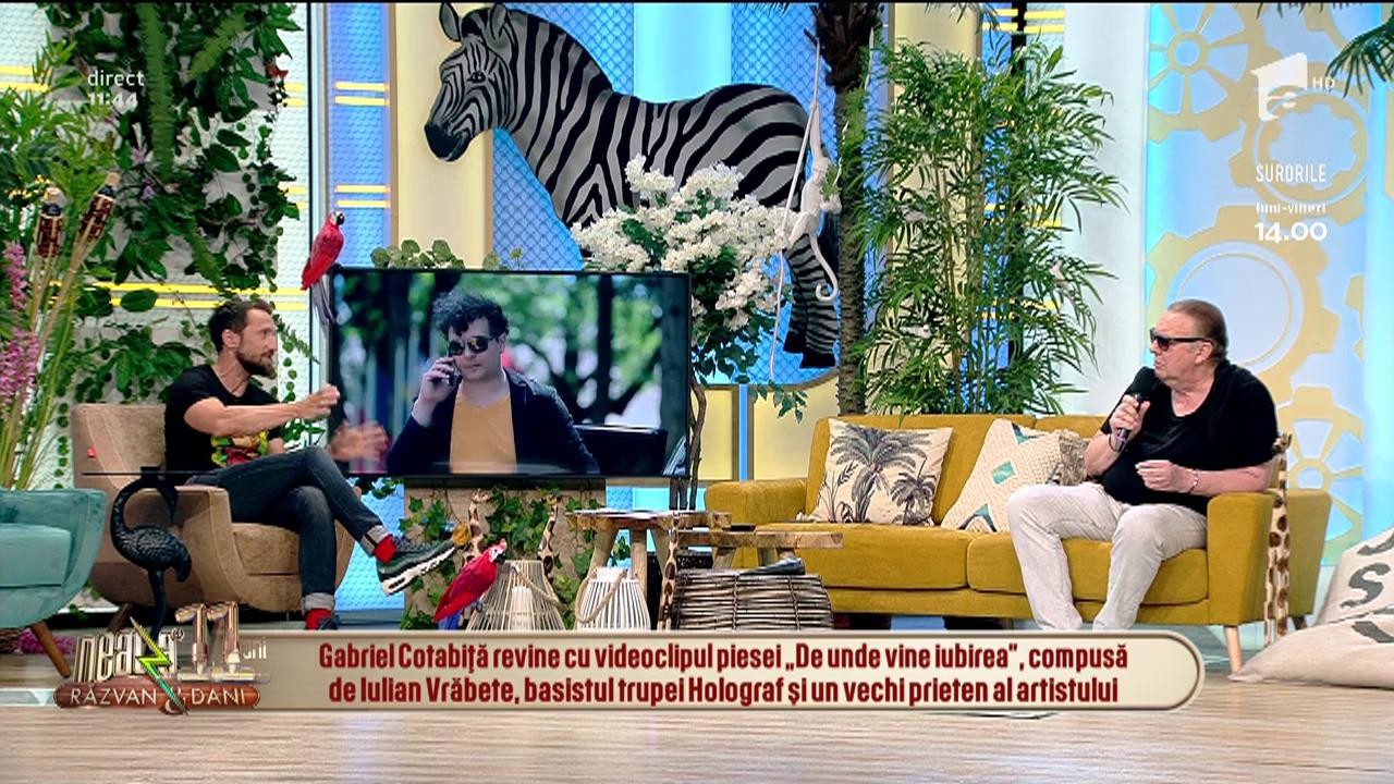 Gabriel Cotabiță, lecții de bună purtare la Neatza cu Răzvan și Dani! Ascultă aici piesa De unde vine iubirea!