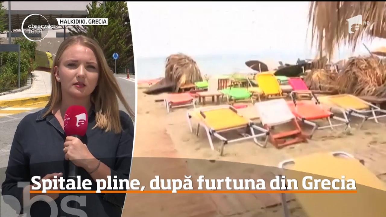 Haos &icirc;n Halkidiki. Spitalele sunt pline, după furtuna care a lovit peninsula din Grecia