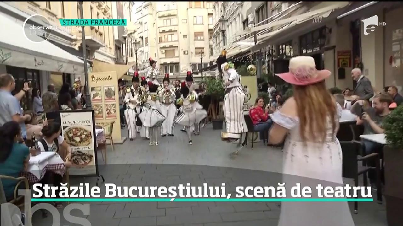 Străzile Bucureștiului, scenă de teatru. A &icirc;nceput Festivalul Internațional de Teatru de Stradă