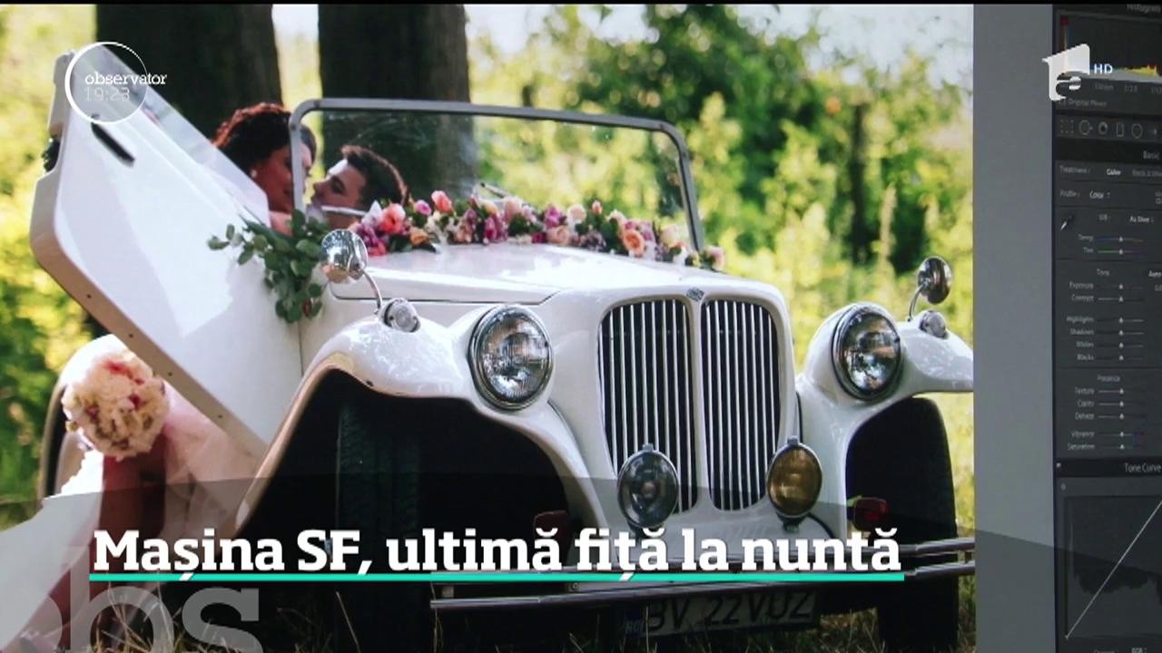 Mașina SF, ultima fiță la nuntă