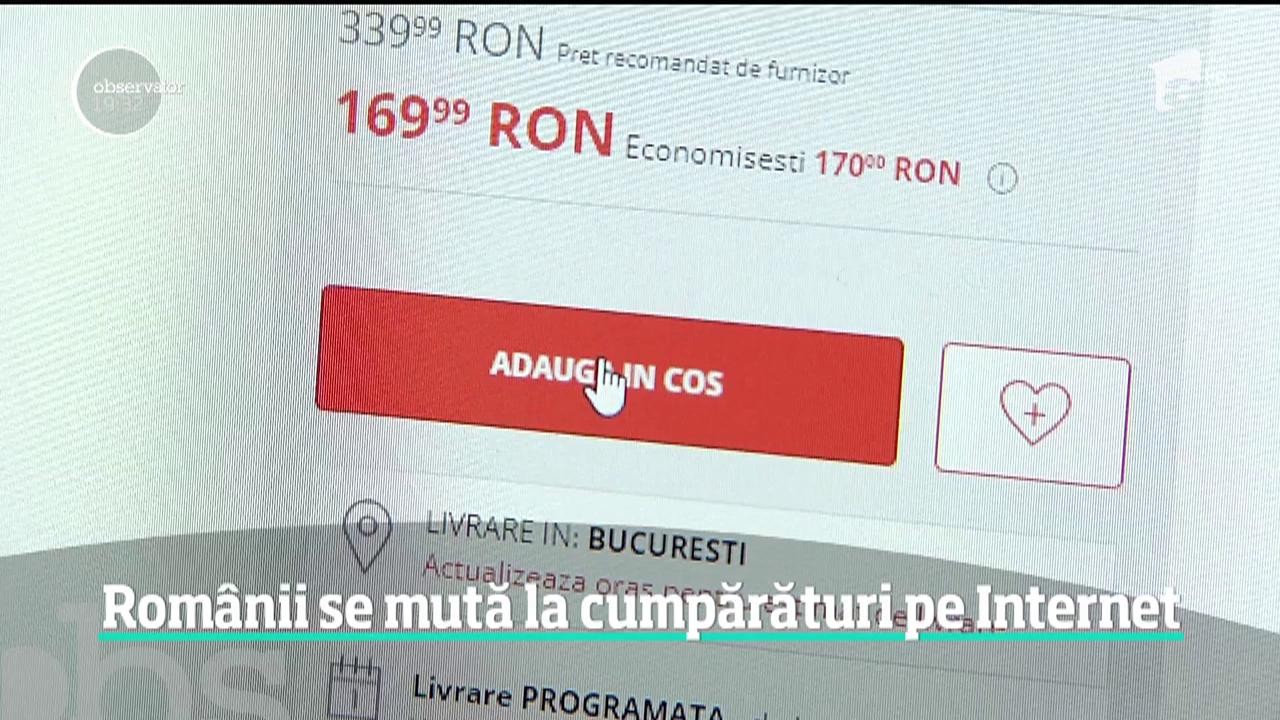 Rom&acirc;nii se mută la cumpărături pe Internet