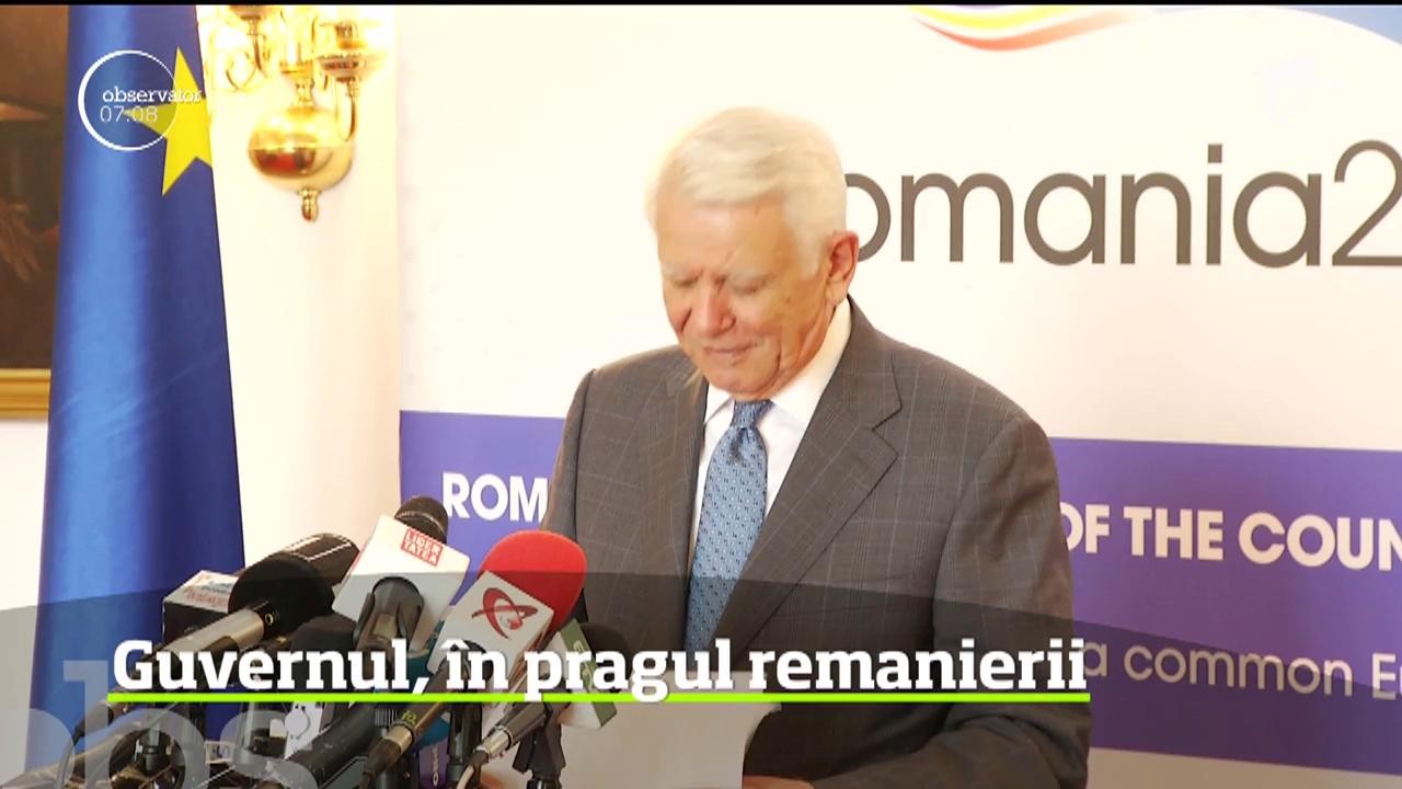 Opt miniştri &icirc;şi pierd fotoliile de la Palatul Victoria. Premierul Viorica Dăncilă a anunţat remanierea Guvernului
